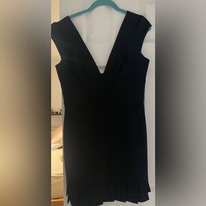 Sexy little black dress plunge V